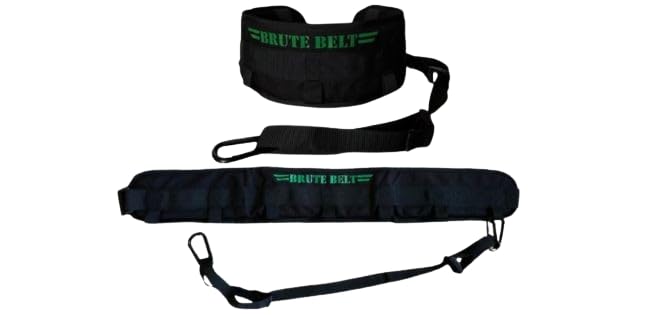 Brute Belt โ The Ultimate Nylon Dip, Pull-Up and Squat Belt for Strength Training (Black, Medium)