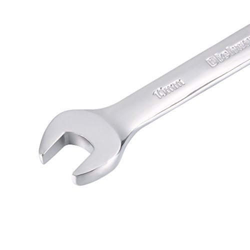 Uxcell Metric 10Mm 12-Point Box Open End Combination Wrench Chrome Finish, Cr-V #TOP4