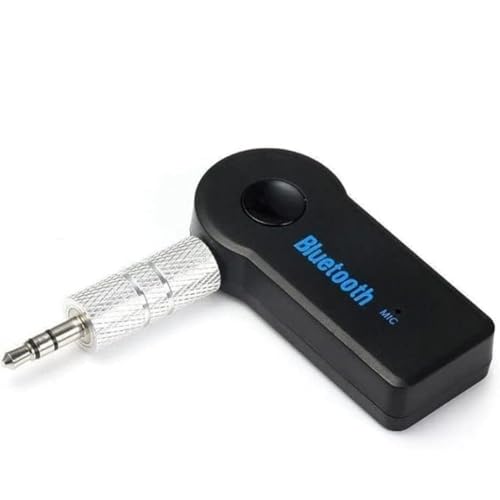 AUX Bluetooth Car Adapter,3.5 mm Bluetooth Transmitter, Aux to Bluetooth Receiver for Hands-free Calls, FM Transmitter, Home Stereo, Car, PC, Headphones, Plug & Play.