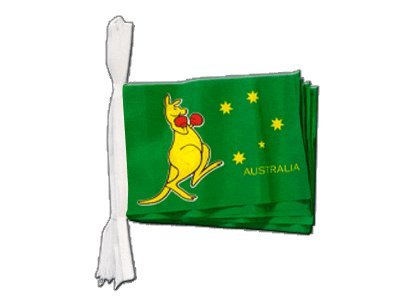 Guirlande drapeau Australie Kangourou de 5,9 mètres pour décoration
