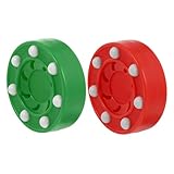 Happyyami 2pcs Roller Hockey Puck Reusable Ice Hockey Puck for Indoor Outdoor Game