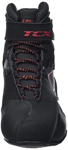 TCX Bota Masculina para Motocicleta, Preto/vermelho, 12