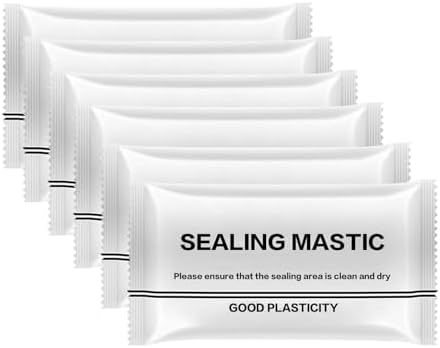 Waterproof Sealant Mastic, 2025 New Repair Sealing Clay Wall Gaps Filler, Quick Mending Mud for Drain Connection, Wall Hole, Air Conditioning Hole Waterproof Seal Putty (0.06 pounds/Pack) (6)