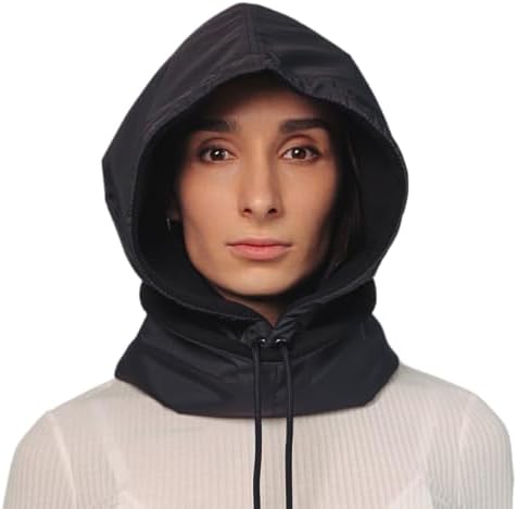 13Yellow Waterproof Hooded Scarf for Men & Women – Fleece Lined Winter Balaclava Hat | Windproof Thermal Neck Warmer & Rain Hood | Adjustable Drawstring Cowl