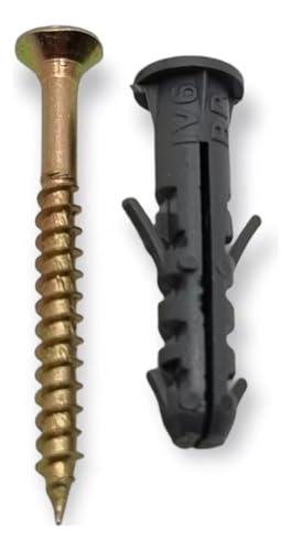 Parafuso com Bucha 6mm de Aba - 200 Peças