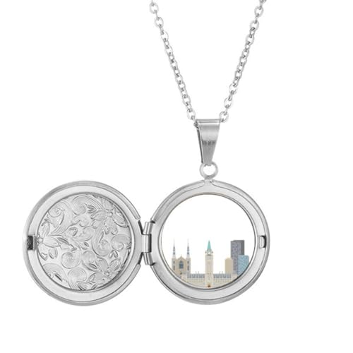 Collier médaillon Canada le cadeau d'anniversaire idéal pour célébrer une ville gravée