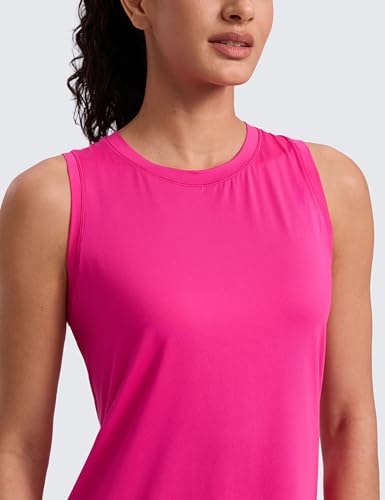 Image of CRZ YOGA Lightweight Racerback Tank Top | Workout, Moisture Wicking, Classic Fit, Hip Length, Reflective Spots, Sleeveless Shirts for Women