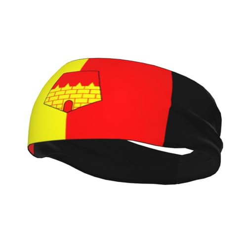 Flag of Oujda Province Headbands Women Wicking Sports