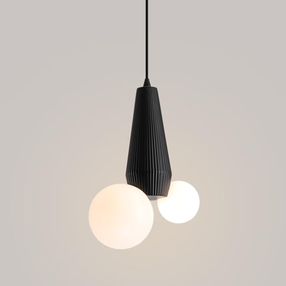 Suspension moderne en résine pour sublimer un plafond vide et éclairer votre salon