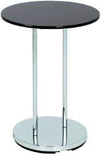 HAKU Furniture, Side Table Chrome High-Gloss Chrome/White, Height 55cm