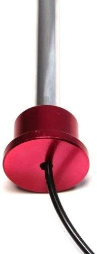 Pin, Tensile - MAGNETIC Universal Weight Stack Replacement SELECTOR KEY - 3/8" Dia | 4" to 4 1/2" Locking Space | DETENT Hitch PINS - RED Anodized Al. Knob w/ reinforced steel wire Laynard