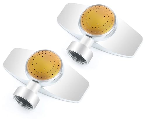 Uranshin Metal Circular Spot Sprinkler, 2PCS, Yellow