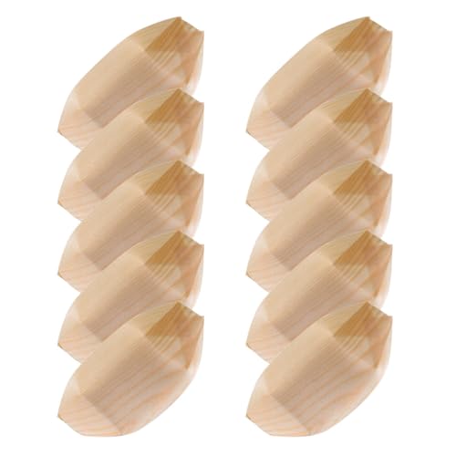Platos desechables de madera para sushi FAVOMOTO 60 pcs miniatura 1