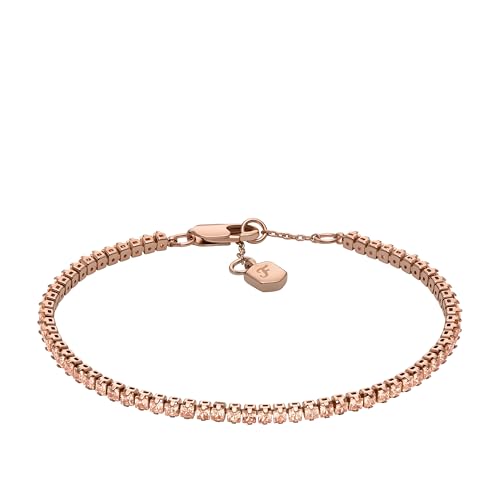 Fossil ���f�B�[�X Ellis Pave Glitz ���[�Y�S�[���h���^�J�e�j�X�`�F�[���u���X���b�g