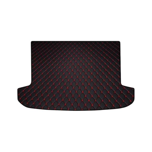Tapis de coffre Kia noir et rouge : protection sur mesure pour l'intérieur de votre voiture