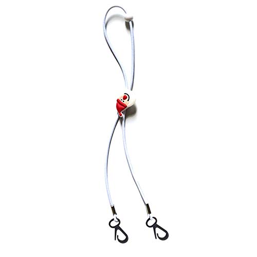 RTPUYTR Cordão de suporte de rosto infantil com botão de Natal ajustável antiperda