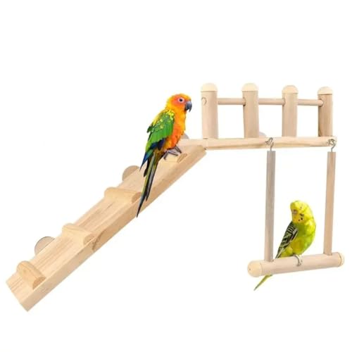 Bannik オウムケージ ハンモック スイング オカメインコ ケージ ハンモック スイング おもちゃ 木製スタンド 枝 オカメインコ ハンモック スイング おもちゃ 鳥かご