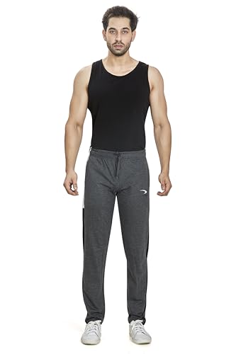 Image of Men's Regular Fit Trackpants(Size M to 8XL),Smooth Soft Feel, Antimicrobal Fabric with Zipper Pockets
