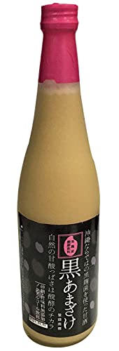 無添加 沖縄唯一の甘酒 黒あまざけ 720ml×1本 ★宅配便★黒麹を使った沖縄唯一の甘酒。お米のやさしい甘さとクエン酸のほのかな酸味のバランスが絶妙なすっきりとした味わい。砂糖不使用。ノンアルコール。