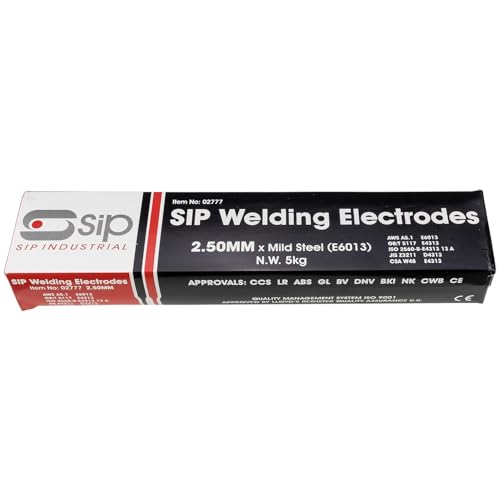 SIP E6013 Mild Steel Arc Welding Electrodes – 5kg x 2.5mm General Purpose Welding Rods