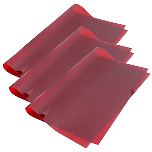 jojofuny 3Stücke Rote Farbfilter Gelfilter für Kamera Blitz Speedlight Hochtemperaturbeständig Lichtdurchlässig für Fotografie Studiobeleuchtung...