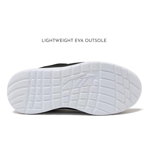 Avia Avi-Play Slip On Boys and Girls Sneakers - Lightweight Tennis, Athletic, No Tie Girls and Boys Shoes - Little and Big Kids Tennis Shoes Size 11-7 - Black, Navy Blue, Grey, White, Pink or Purple 5