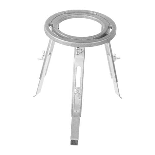 MUCKLILY Tripod Lab Burner Aluminum Laboratory Stand Chemistry Heating Support Liftable Detachable School Medical Use