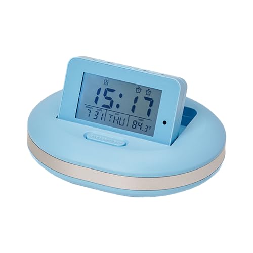 golwis ڊo܂v 3way  U  fW^v uv 傫 R[hX ȃGl A[ Xk[Y ^C}[ j obNCg ^ RpNg Vv   킢 clock0077-1size-blue