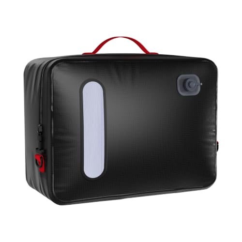 Syeeiex Travel Vacuum Bags with Built-in Pump, Black, 1-Pack Carry-On
