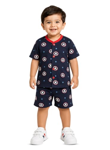 Image of 3BROS Baby Boys & Baby Girls Cotton Hosiery Clothing Set Half Sleeves T-shirt with Matching Pants (DB20HS6027 Parent)