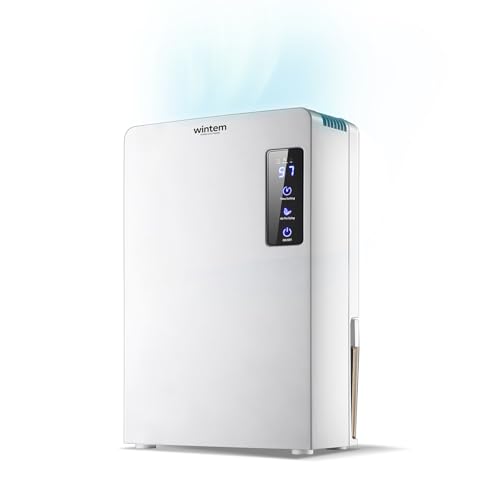 Avilia Deumidificatore Silenzioso e Compatto – Previene Muffa e Umidità – Assorbe Fino a 650ml di Umidità con Serbatoio di 2,2L – Sistema di Autospegnimento – Display LED Touch – 14x24x36cm