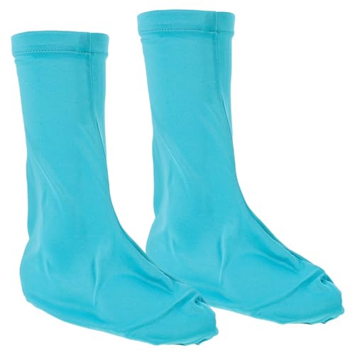 GOOHOCHY Polainas Impermeables para Senderismo al Aire Libre, Tubo Alto Azul L, Cubiertas Resistentes al Viento y Arena para Botas de Montaña, Polainas Flexibles Unisex para Protección