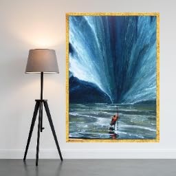 Toile imprimée La mer se sépare pour habiller un grand mur vide sans l'alourdir