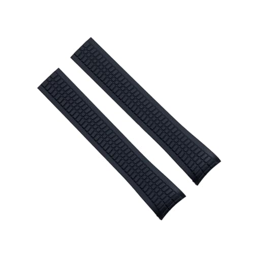 Bracelet montre caoutchouc 21mm pour Patek Philippe Aquanaut 5164a 5167a 5968a noir