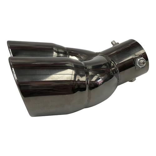 Tuyau d'échappement de voiture double embout silencieux noir