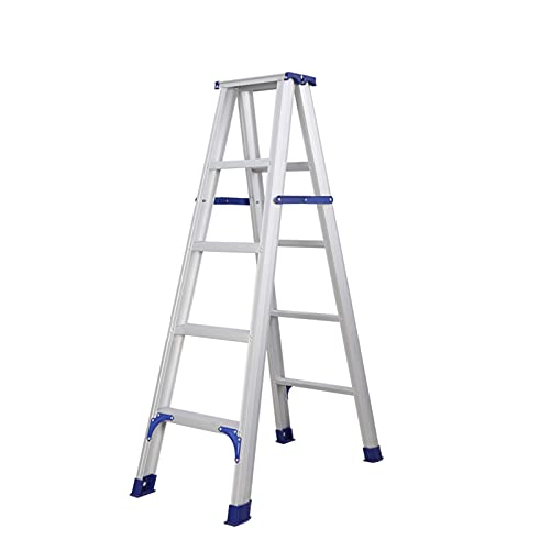 QFF Échelle latérale rouge double, échelle Librairie quatre étapes échelle échelles pliantes Tabouret Portable escabeaux - 48 * 88 * 140CM plier (Size : 48 * 88 * 140CM) Cover