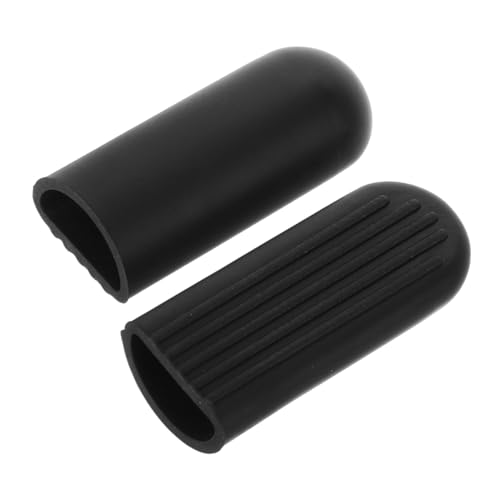 PENIKOKO 2個電動キックスクーター用シリコン製足サポートカバー 伸縮性高く滑り止め効果 ブラック 軽量で持ち運び簡単 スタンド保護と安定