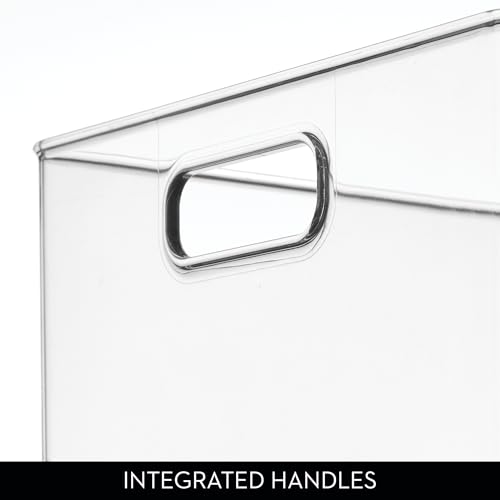 iDesign Pantry Storage Bin, Small Cube Organizer for Cabinet, Counter, or Fridge, Clear, Made in USA - Image 5