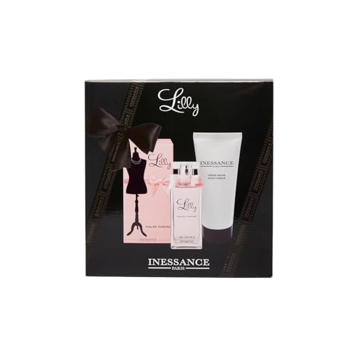 Inessance Paris - Set de Regalo Lilly Inessance Mujer - Colonia 50ml y Crema de Manos 100ml - Fabricado en Francia - Pack Original - Dermatológicamente Probado