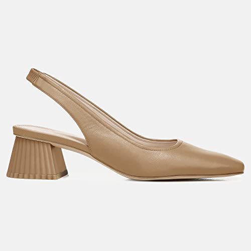 Image of Juliet Holy Women's Slingback Low Chunky Heels Pumps Closed Square Toe Block Heel Slip On Party Dress Work Shoes