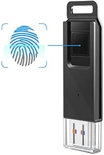 KOOTION 32GB Fingerprint Encrypted Flash Drive USB3.0 Thumb Drive Dual Storage Security,Black