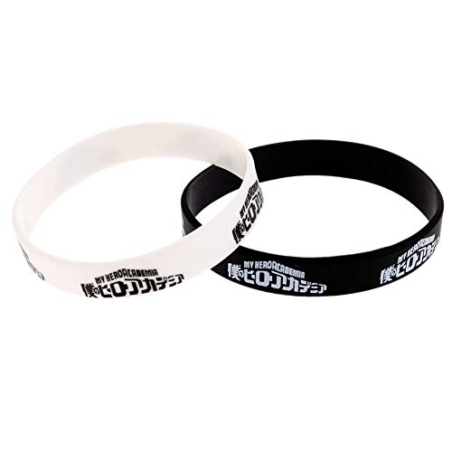 lunanana 2 x MHA-Armband, Deku My Hero Academia Kieselgel-Armband, Schmuck-Zubehör für Anime-Fans Cover
