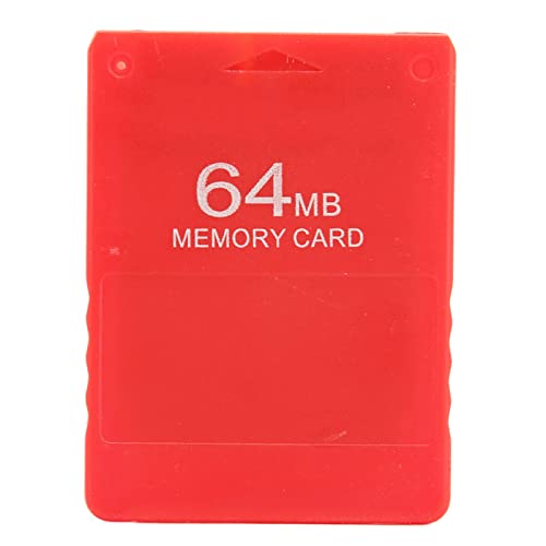 Image of Game Memory Card, 64MB High Speed Game Memory Card Supports All Games and FMCB1.966 for (red)