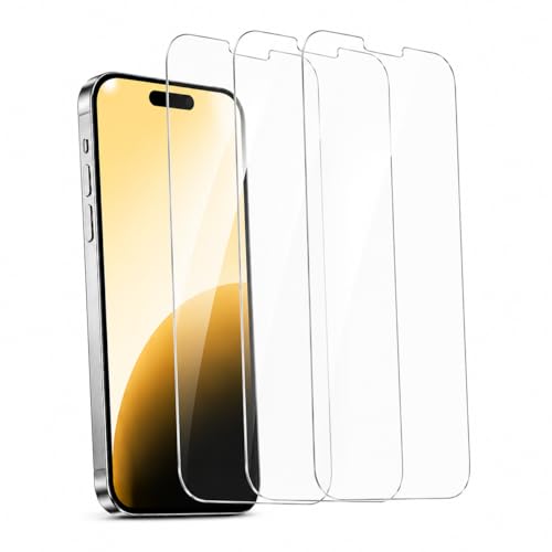 Generico 3 unidades, cristal templado para iPhone X/XS max/11/12/13/14/15 pro max plus película protectora antiarañazos, antihuellas, ultra transparente, ultra resistente, máxima transparencia (XR 11)