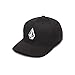 Volcom Men's Full Stone Flexfit Hat, Black, Small/Medium