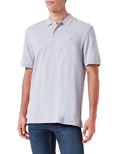 Polo homme en coton biologique Marc O Polo coupe droite Regular Fit gris S