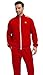 WSKFLY Men's Tracksuits Set Long Sleeve Causal Full Zip Running Sports Sweatsuits Track Suits for Men 2 Piece Outfits Jogging Suits Red WS-Red-S