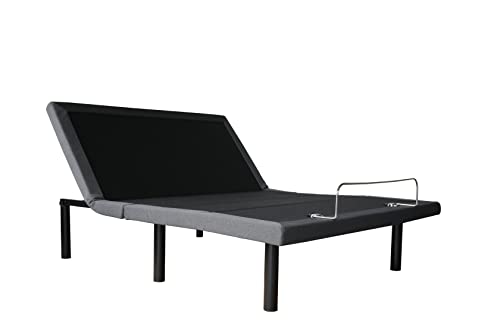 Dhhu Electric Adjustable Bed Base, Ergonomic Basic Queen Size Bed Frame With Remote Control Folding Design, Independent Head And Foot Incline, Assembly Required #TOP3