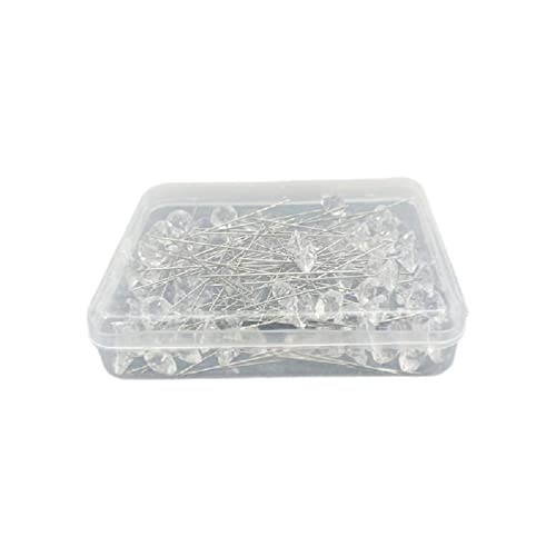 Crystal Head Pins 1.5inch Head Straight Pins Steel Bouquets Pins Corsages Flower Pins Crafting Supplies