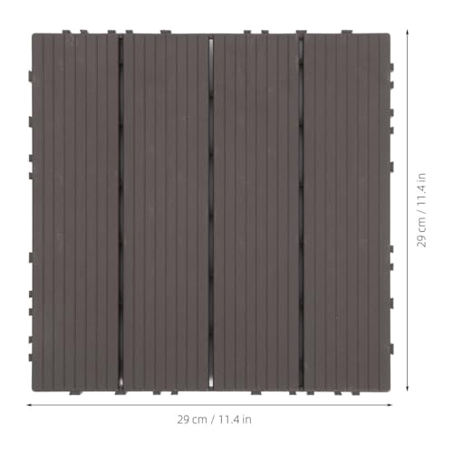 Baldosas entrelazadas de terraza exterior duraderas para suelos autoensamblables 2